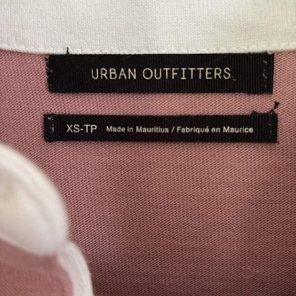 Urban Outfitters Rugby Dress Cotton Long Sleeve Polo Burgundy Pink Size XS - Picture 5 of 8